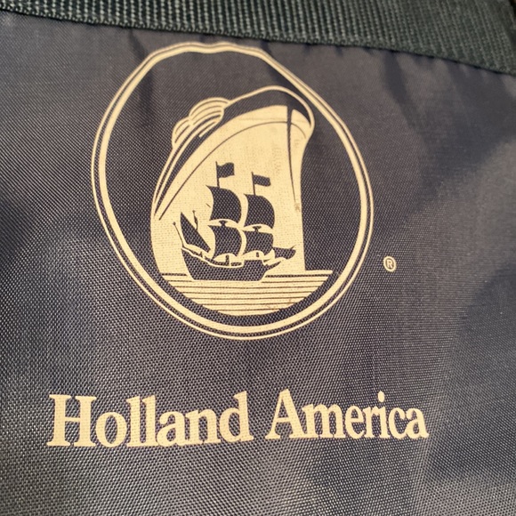 Holland America Navy & White collapsible tote - unused- 18” x 12” x 8” - Picture 3 of 13